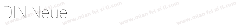 DIN Neue字体转换